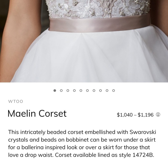 Bridal Corset - Wedding Top - Sweetheart Top - Picture 2 of 3